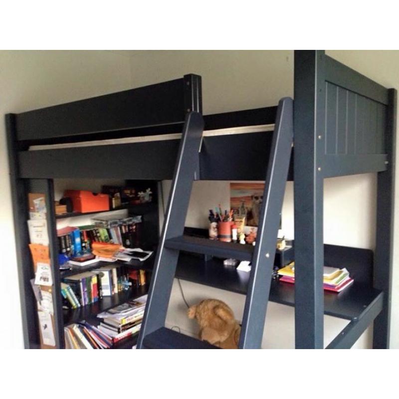High Sleeper - with shelf, cork board and desk ASPACE