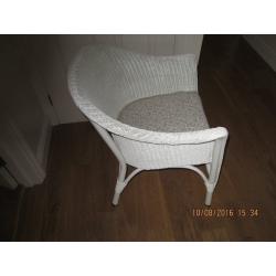 LLOOYD LOOM CHAIR PAINTED LAURA ASHLEY COUNTRY WHITE