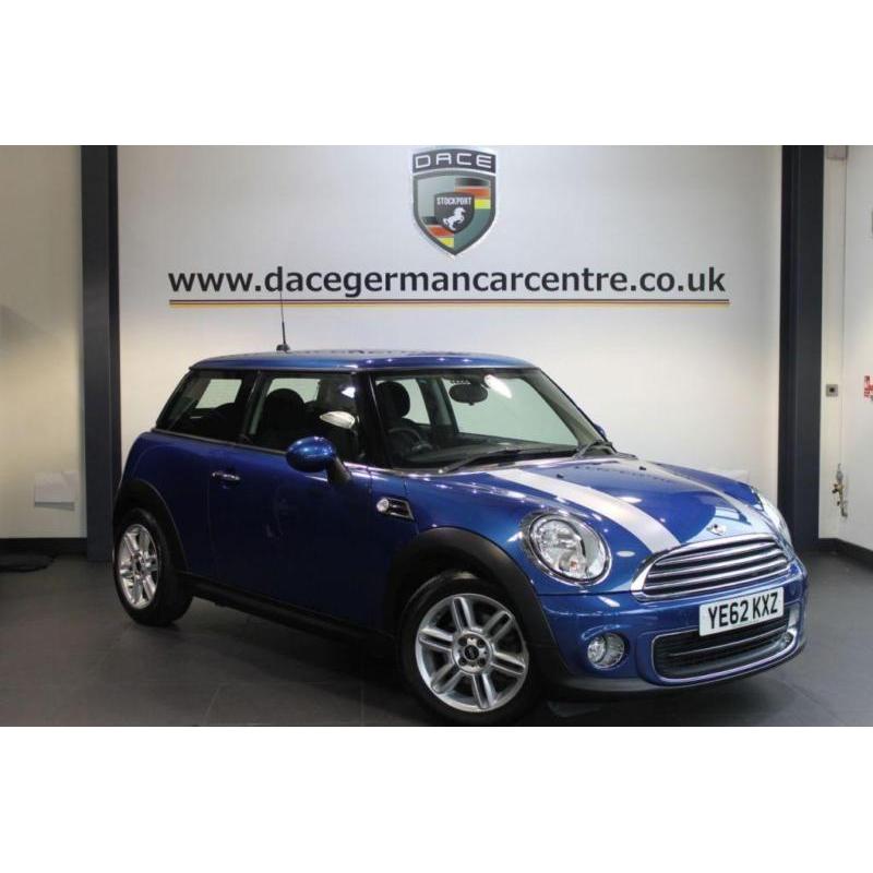 2012 62 MINI HATCH ONE 1.6 ONE LIGHTNING BLUE 3DR 98 BHP