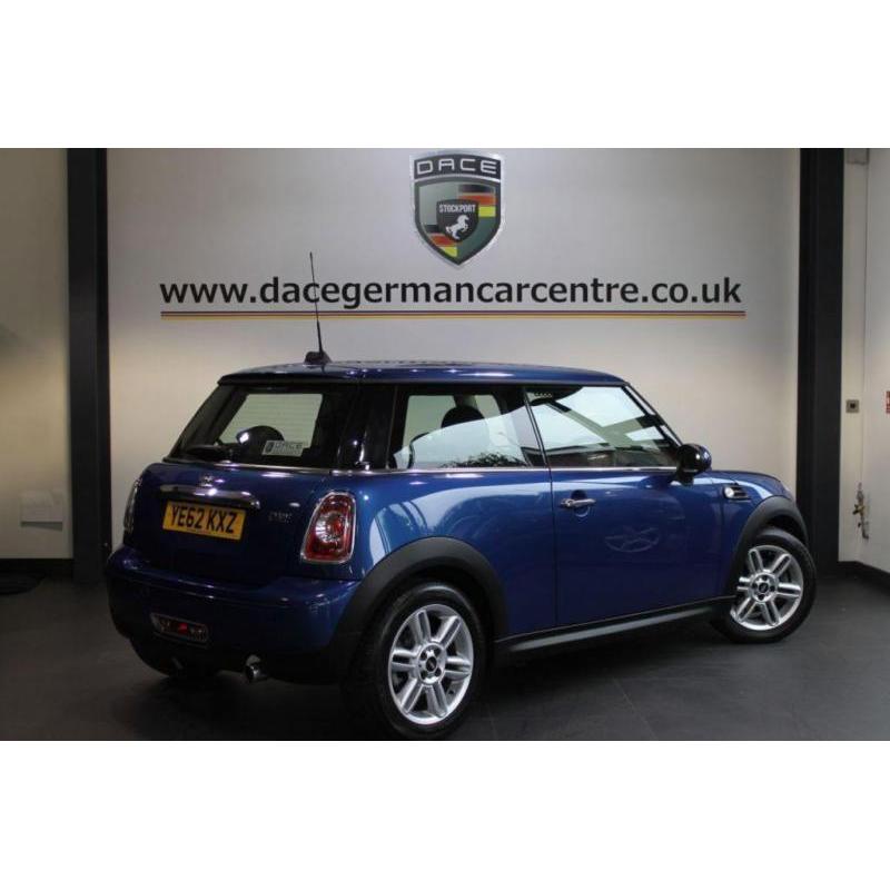 2012 62 MINI HATCH ONE 1.6 ONE LIGHTNING BLUE 3DR 98 BHP