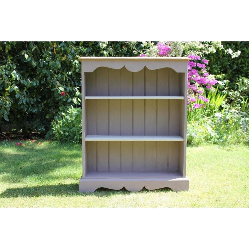 Hand Painted Solid Pine Bookcase In Coco (Delivery options available)