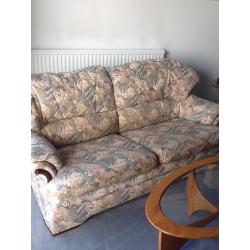 G Plan High backed 2 seater settee and 2 matching Armchairs. Very, very comfortable