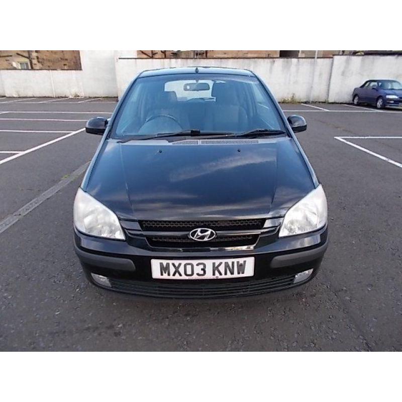 HYUNDAI GETZ SPORT HATCHBACK 03 REG MOT MAY 2017