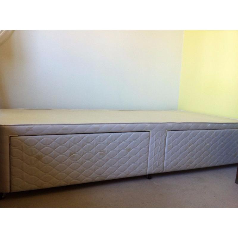 Single Divan Bed Base ONLY with Drawers