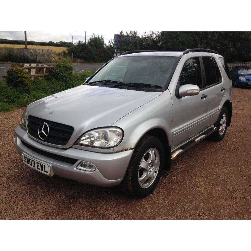 2003 MERCEDES ML 270 DIESEL 1 YEAR MOT! IMMACULATE CONDITION THROUGHOUT!!