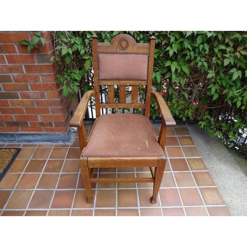 Antique/Vintage 2 x Edwardian, 1 x Georgian Hall/Bedroom Chairs in Need of TLC