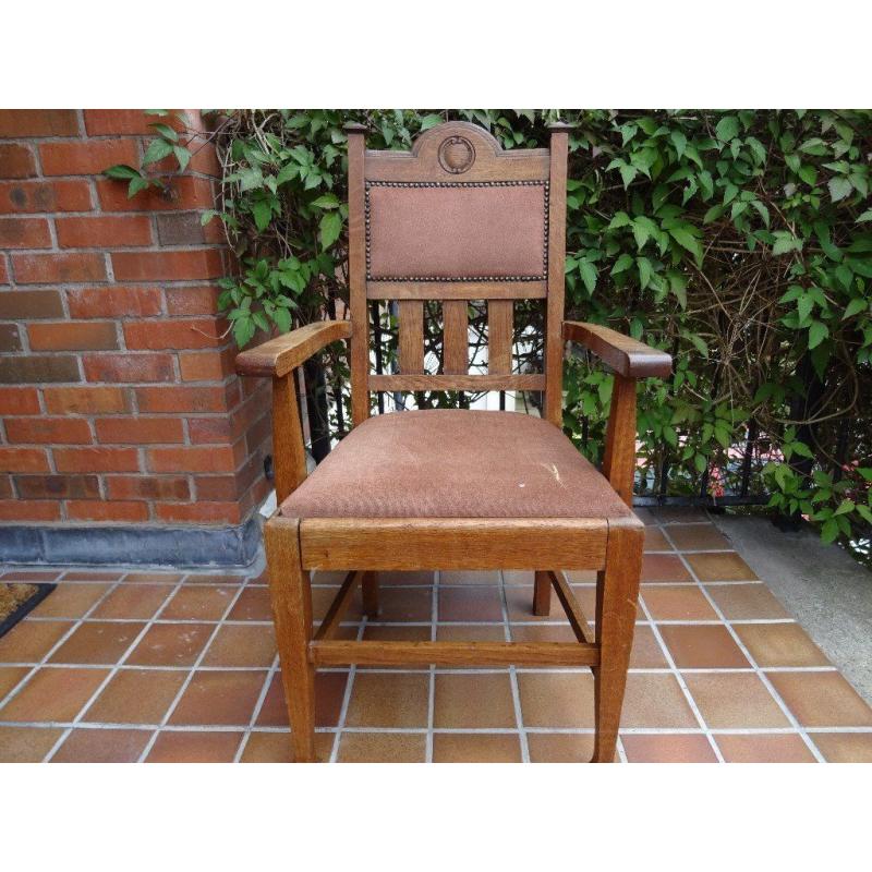 Antique/Vintage 2 x Edwardian, 1 x Georgian Hall/Bedroom Chairs in Need of TLC