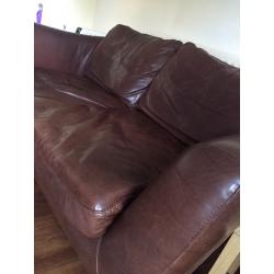 Leather multi York sofa and arm chairs