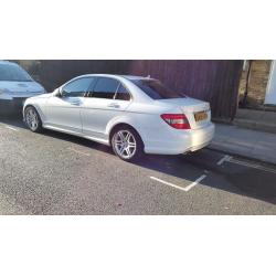 Mercedes C320 cdi sports 7g tronic 222bhp 4 door white 70k miles 2008 mint condition in and out