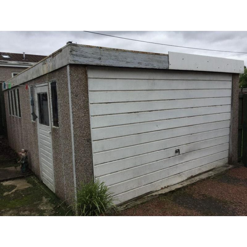 Concrete sectional garage