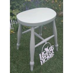 CUTE SHABBY CHIC STYLE WOODEN STOOL