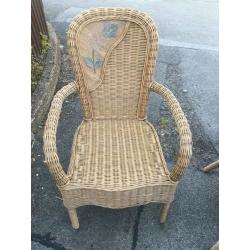 WICKER CAN SOFA AND CHAIR SUMMER GARDEN FURNITURE CONSERVATORY CAN DROP OFF