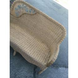 WICKER CAN SOFA AND CHAIR SUMMER GARDEN FURNITURE CONSERVATORY CAN DROP OFF