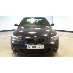 2008 08 BMW 5 SERIES 3.0 525D M SPORT 4D AUTO 195 BHP DIESEL*2 YEARS WARRANTY*FINANCE AVAILABLE