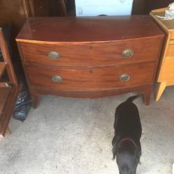 Lovely antique chest of drawers loads of room !