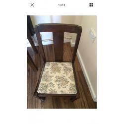 Antique dining chairs set of two