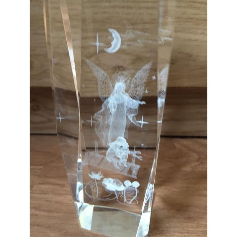 3D crystal glass paper weight