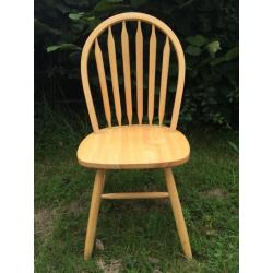 6 WOOD FARMHOUSE CHAIRS