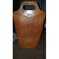 H&H leathercraft wine bag