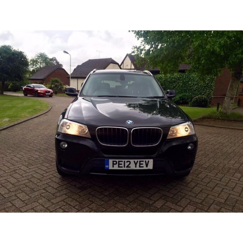 2012 BMW x3 diesel manual Xdrive 20D full black leather full screen sat mav service History 1 owner