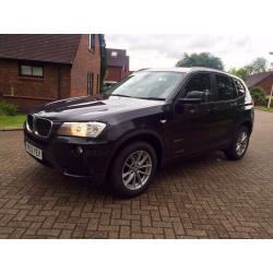 2012 BMW x3 diesel manual Xdrive 20D full black leather full screen sat mav service History 1 owner