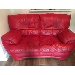 2 seater leather sofa