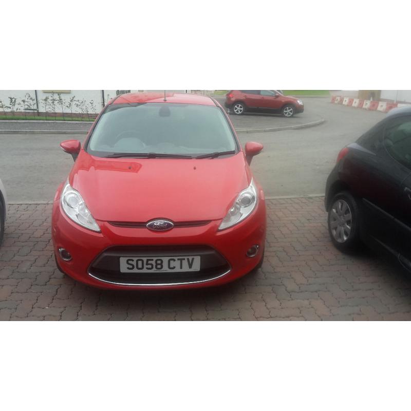 2008 Ford Fiesta 1.4 |Titanium Hatchback 5 Doors Red