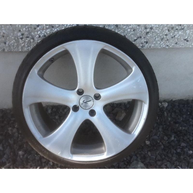 18INCH 4/100 KAHN RSC ALLOY WHEELS WITH TYRES FIT VW MINI ROVER VAUXHALL SEAT TOYOTA RENAULT ETC