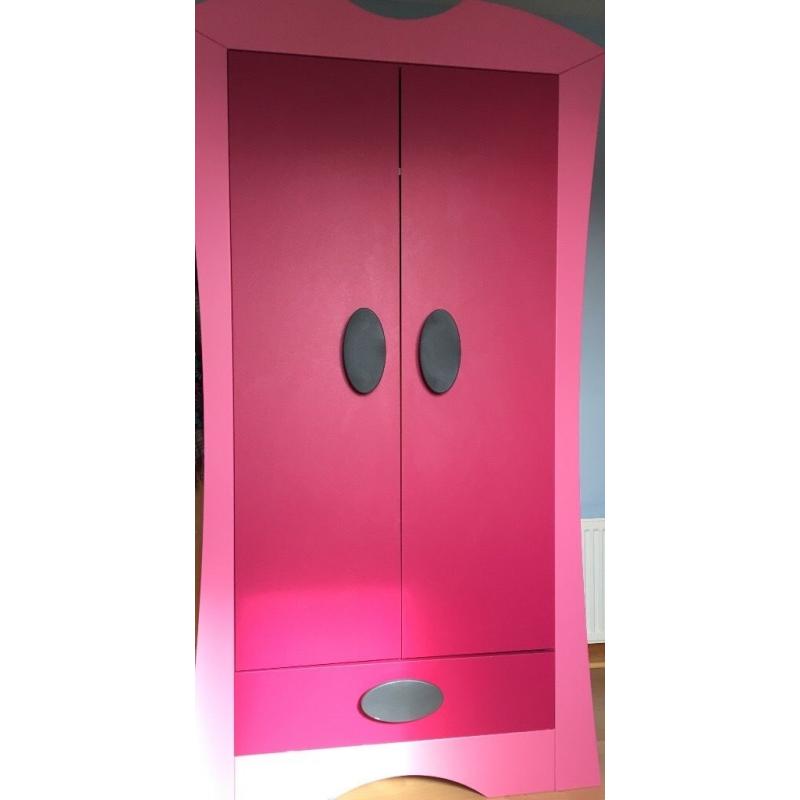 Girls pink wardrobe