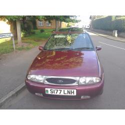 Ford Feista Ghia 1.25 Zetec brand new MOT and Toad Alarm System Mint condition 73k metalic burgundy