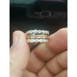 Beautiful gold and silver ring