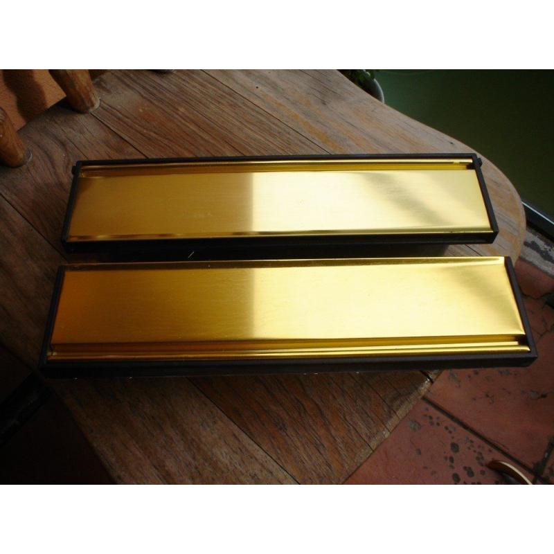 Brass effect (aluminium) Letter Box Flap