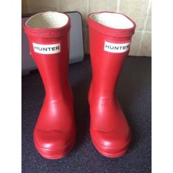 Wee girls real Hunter wellies & socks