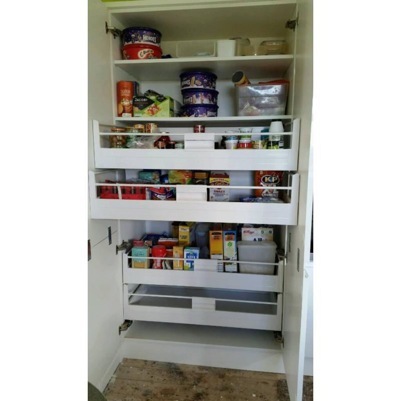 Double larder unit..white high gloss..