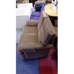 Very Light Brown Three-piece Suite in Excellent Condition