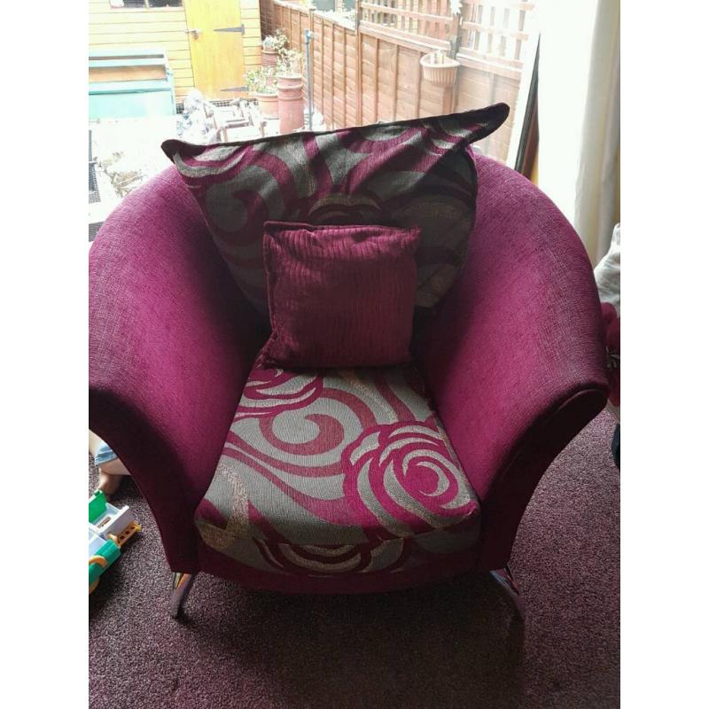 3 seater and armchair