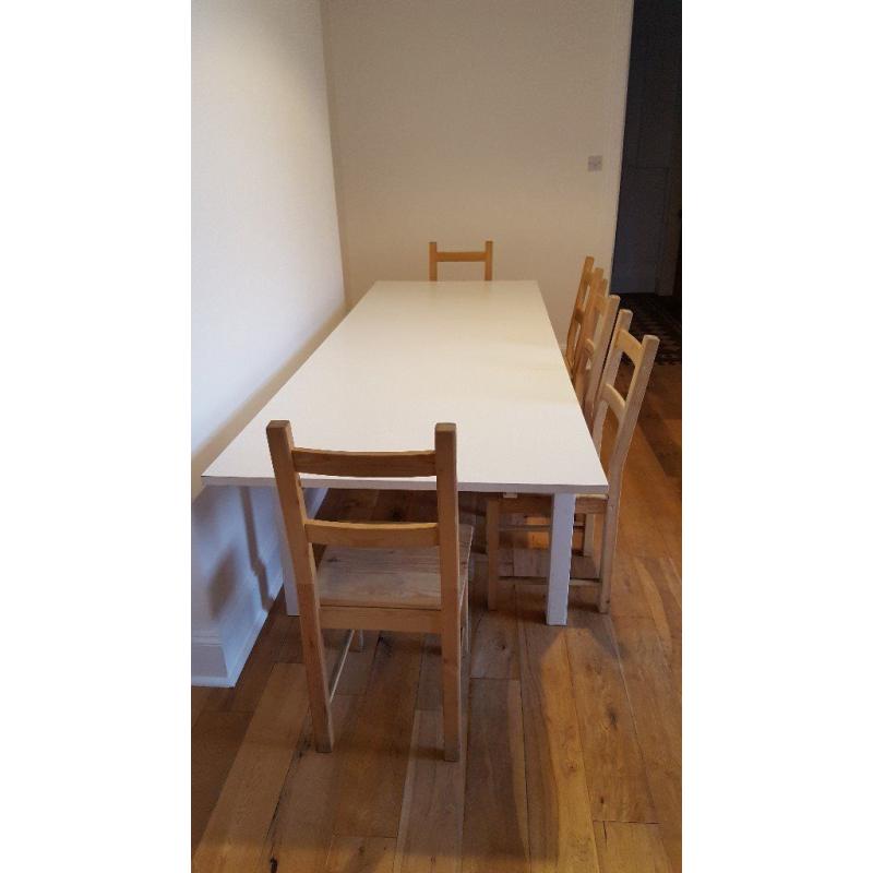 Extendable Dining Table with 10 Chairs