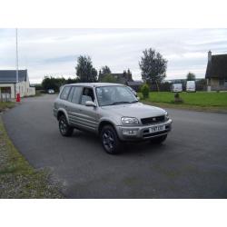 1999 TOYOTA RAV 4 WHEEL DRIVE NEW MOT 1 OWNER FSH 82K TOWBAR LEATHER ETC