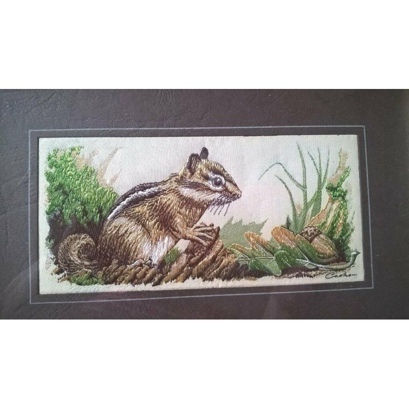 WILDLIFE CASHS SILK OF A EASTERN CHIPMUNK