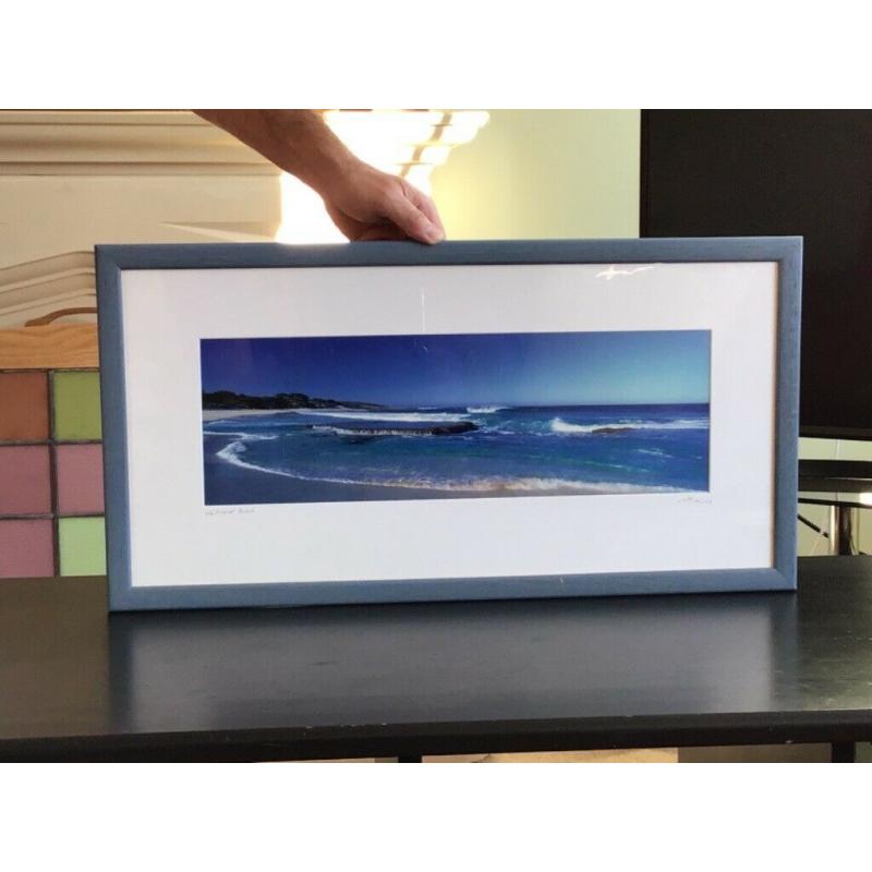 Framed seascape picture